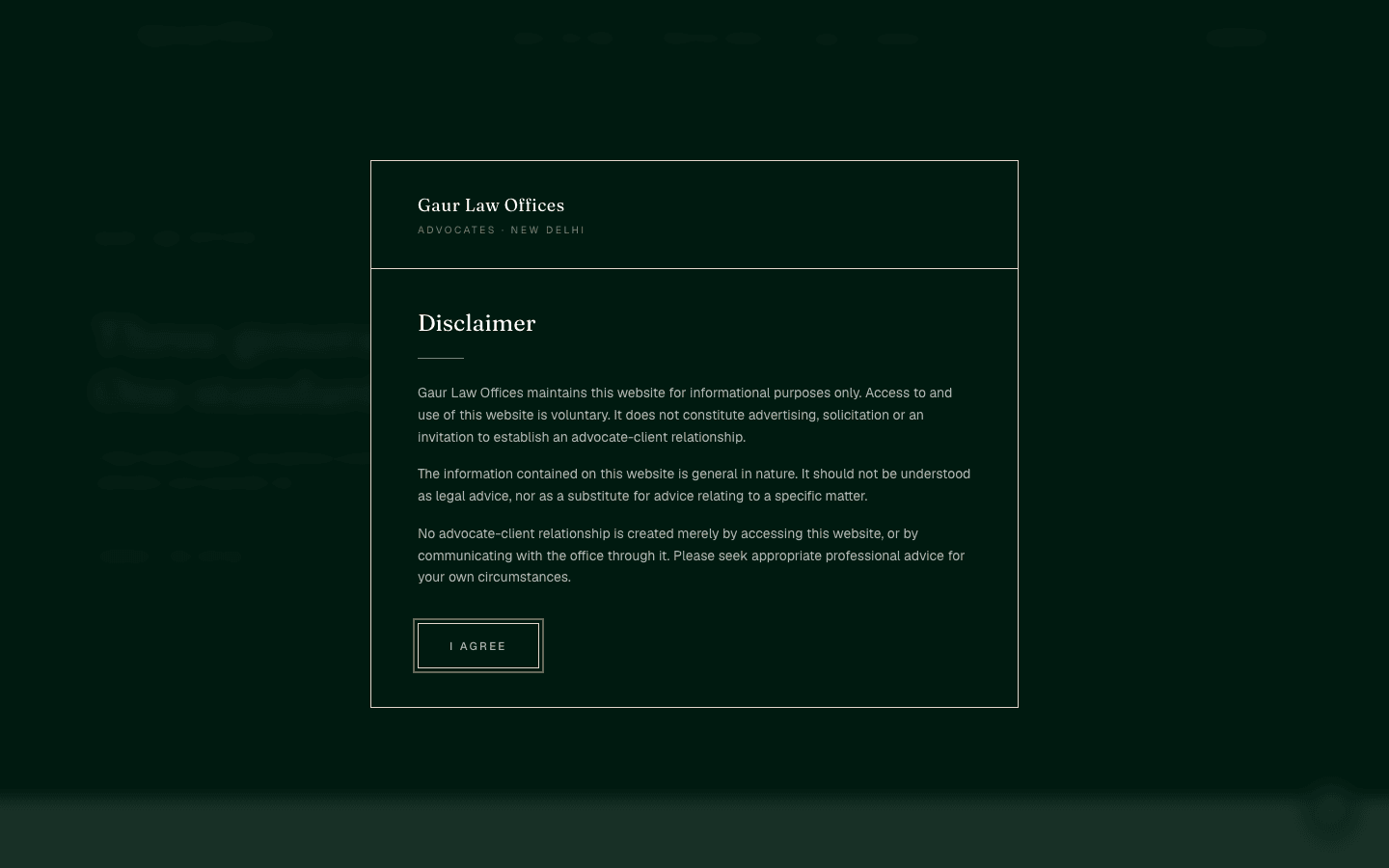 Gaur Law Offices, Legal, Commercial Litigation, New Delhi website